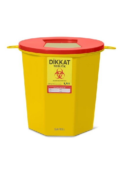 Tıbbi Atık Kovası – 60 Adet -1,3 Litre - 5 Litre - 10 Litre Seçenekli