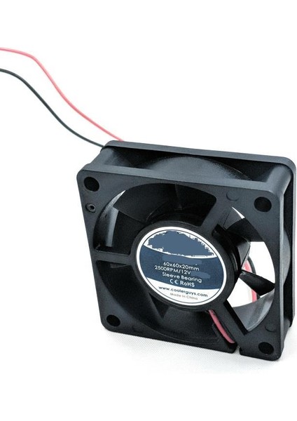 6 cm Fan 12 Volt 2 Pin 20 mm 10 Adet