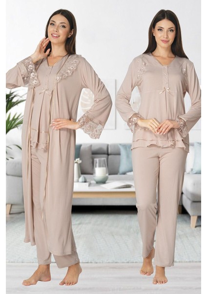 2424 Lohusa Pijama Sabahlık Takım