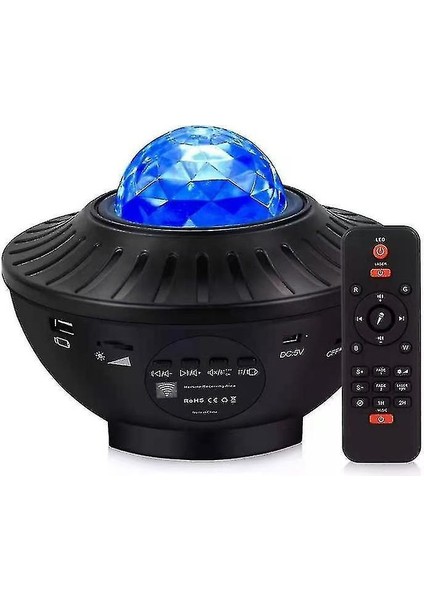 360 Derece Dönen Projeksiyon Lambası ile Yıldız Projektör Gece Lambası (Yurt Dışından)