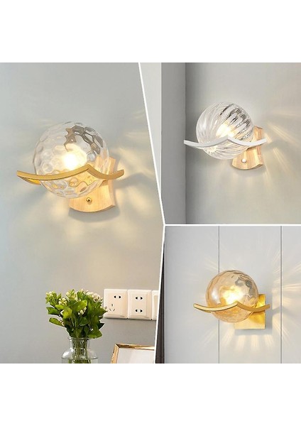 Modern Minimalist LED Duvar Aplik Yatak Odası Başucu Koridor Yaratıcı Vanity Işık Gölge Lüks Oturma Odası Duvar Lambası Dekor (B Golden) (Yurt Dışından) modelleri