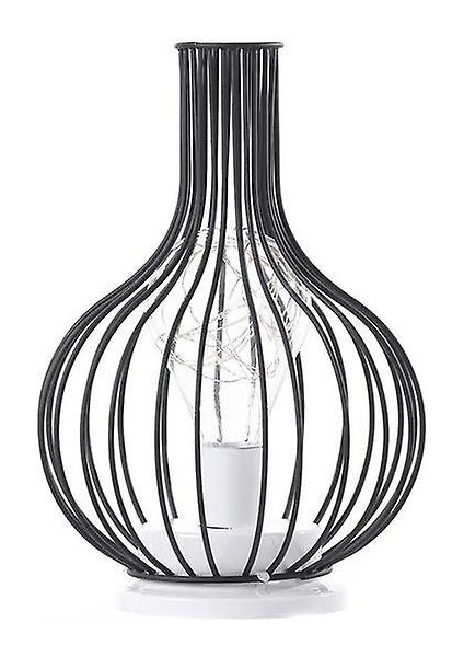 Art LED Table Lamp Reading Lamp Night Light Bedroom Bedside Lamp Desk Lighting Living Room Retro Classic Iron Home Decoration(Decanter) (Yurt Dışından)