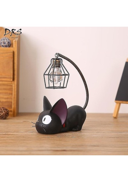 Lambalar Yaratıcı Reçine Zanaat Masa Lambası Gigi Kedi Nightlight (Yurt Dışından)