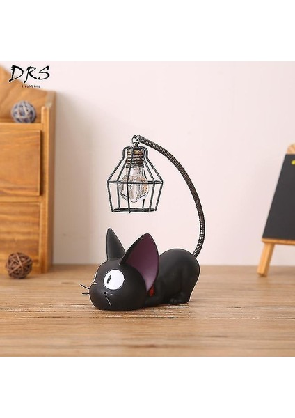 Lambalar Yaratıcı Reçine Zanaat Masa Lambası Gigi Kedi Nightlight (Yurt Dışından)