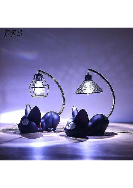 Lambalar Yaratıcı Reçine Zanaat Masa Lambası Gigi Kedi Nightlight (Yurt Dışından)