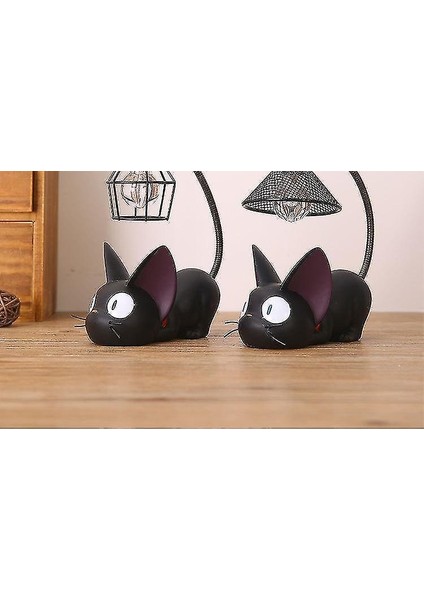 Lambalar Yaratıcı Reçine Zanaat Masa Lambası Gigi Kedi Nightlight (Yurt Dışından)