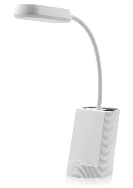 Desk Lamp Eye-Caring Table Lamps, Dimmable Office Lamp With USB Charging Port, 3 Color Modes,3 Brightness Levels(White) (Yurt Dışından)