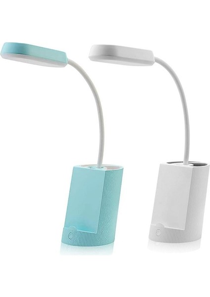 Desk Lamp Eye-Caring Table Lamps, Dimmable Office Lamp With USB Charging Port, 3 Color Modes,3 Brightness Levels(White) (Yurt Dışından)