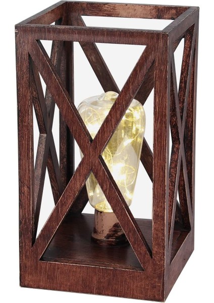 Bedside Table Lamp, Vintage Desk Lamp With LED String Lights & Timer, Battery Lamp, Decorative Lantern Lamps, Kids Night Light For Home Bedr (Yurt Dışından)
