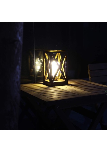 Bedside Table Lamp, Vintage Desk Lamp With LED String Lights & Timer, Battery Lamp, Decorative Lantern Lamps, Kids Night Light For Home Bedr (Yurt Dışından)