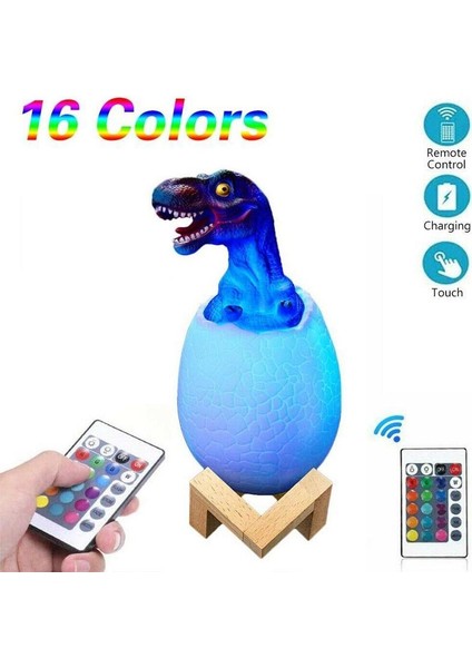 Yeni Dinozor Gece Işık 3D Dinozor Oyuncaklar Hediyeler Için Boys kontrol Çocuklar Lamba Pat Renkler Dinozor 16 Hediyeler Rem S3S8 | Masa Lambaları (Yurt Dışından)