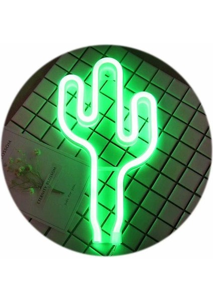 LED Neon Işaretler Sıcak Duvar Lambası Odası Dekor Işığı Çocuk Yatak Odası Için Işık Yukarı Tatil Bar Parti Düğün Noel (Kaktüs) (Yurt Dışından)
