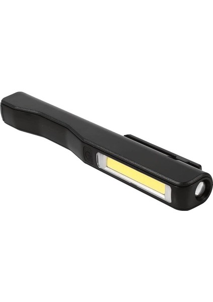 Tnfeeon 1pc Portable LED Hand Torch USB Rechargeable Magnet Clip Work Light Inspection Lamp(Black) (Yurt Dışından)