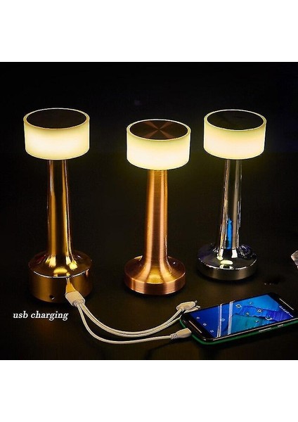 Lambalar Dokunmatik Sensör Çubuğu Şarj Edilebilir Masa Lambaları Altın (Yurt Dışından) fiyatları