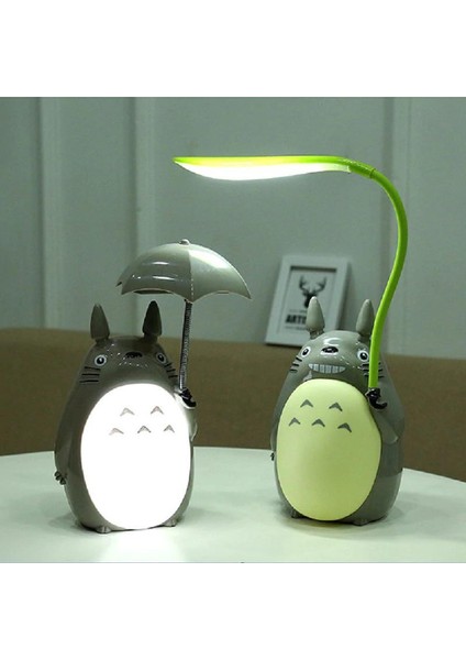 Kawaii Karikatür Totoro Lamba Şarj Edilebilir Masa Lambası LED Gece Işık Okuma Çocuklar Için Hediye Ev Dekor Yenilik Aydınlatmaları | LED Gece Işıkları (Yurt Dışından)