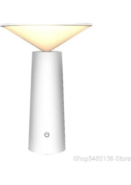 Lambalar Dokunmatik LED USB Şarj Edilebilir Masa Lambası Beyaz (Yurt Dışından)