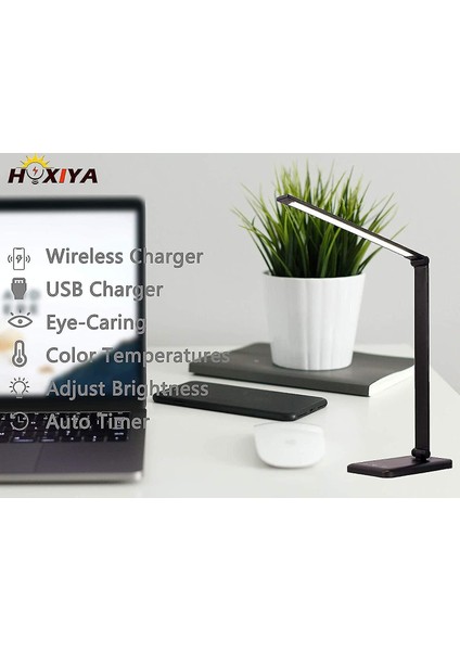 Lambalar Masa Lambası LED Masa Lambası Göz Bakımı Masa Lambası USB Şarj Portu Dokunmatik Kontrol Okuma Lambası (Yurt Dışından)