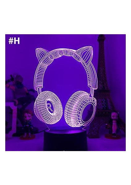 3D Gece Lambası Oyun Odası Masası Kurulum Aydınlatma Dekor Masada Ps Gamepad Şekli Oyun Konsolu Simgesi Logo Sensörü Işık Başucu Hediye (Tip F) (Yurt Dışından) indirimleri