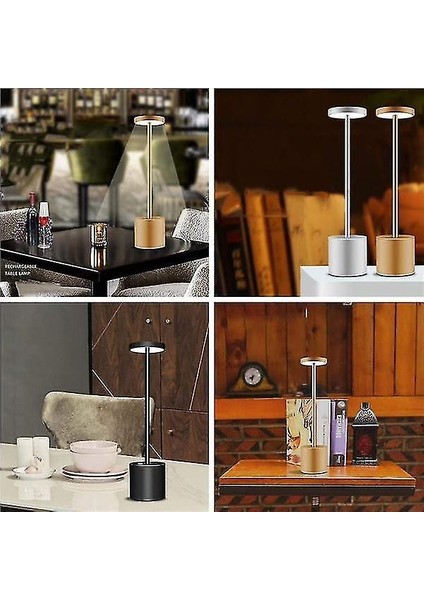 Akülü LED Masa Lambası Taşınabilir USB Şarj Edilebilir (Siyah) (Yurt Dışından) fırsatları