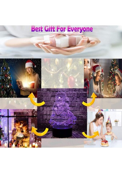 Naruto Jiraiya Light Japan Manga Cartoon Comic Sasuke Itachi LED Night Light For Boy Living Room Gama Sennin 3D Optical Cartoon Lighting 7 C (Yurt Dışından) indirimleri