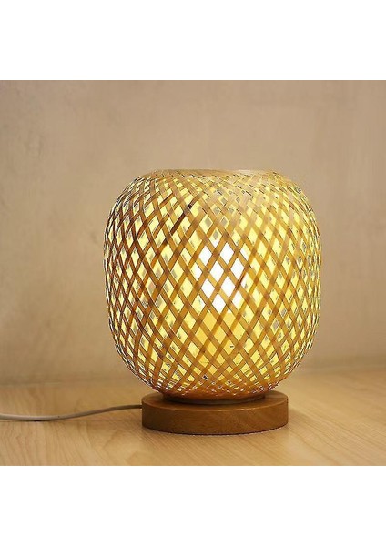 Lambalar Çin Tarzı H Dokuma Ahşap Sanat Masa Lambaları (Yurt Dışından)