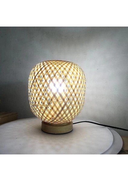 Lambalar Çin Tarzı H Dokuma Ahşap Sanat Masa Lambaları (Yurt Dışından)
