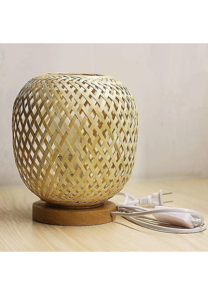 Lambalar Çin Tarzı H Dokuma Ahşap Sanat Masa Lambaları (Yurt Dışından)