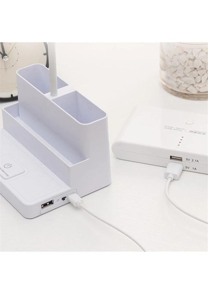 Yaratıcı 3 In1 LED Kalem Tutucu Masa Işık USB Şarj Öğrenci Okuma Kitap Lambası Dokunmatik Yatak Odası Başucu Göz Koruma Masa Lambaları | Masa Lambaları (Yurt Dışından) indirimleri