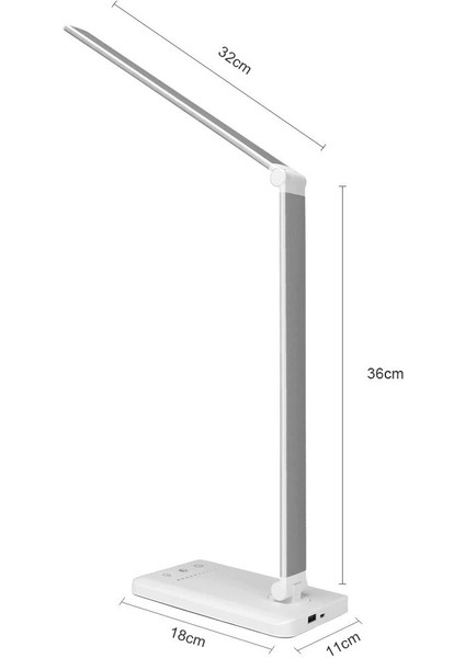 Kademesiz Dim Masa Okuma Işık Katlanabilir Dönebilen Dokunmatik Anahtarı LED Masa Lambası Dc 5 V USB Şarj Portu Zamanlama Masası Lambası | Masa Lambaları (Yurt Dışından) fiyatları