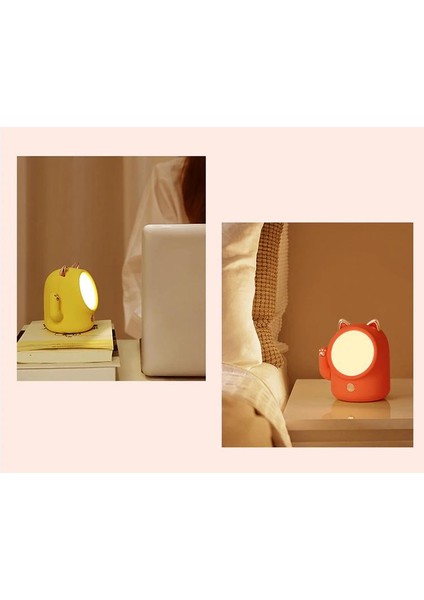 Masa Lambaları LED Gece Işık Dokunmatik Dim USB Şarj Şanslı Kedi Sevimli Başucu Lambası Yatak Odası Dekor Ev Için Çocuk Yaratıcı Hediye | LED Gece Işıkları (Yurt Dışından)