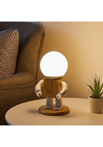 Lambalar Robot Nordic Modern Masa Lambası LED Çocuklar Bebek (Yurt Dışından) indirimleri