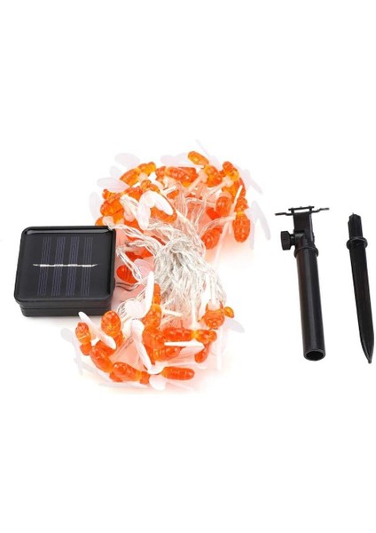 Bee Solar Led, Solar Powered Bee Shape String LED Lights Outdoor Courtyard Waterproof Decorative Lamp(5m) (Yurt Dışından)