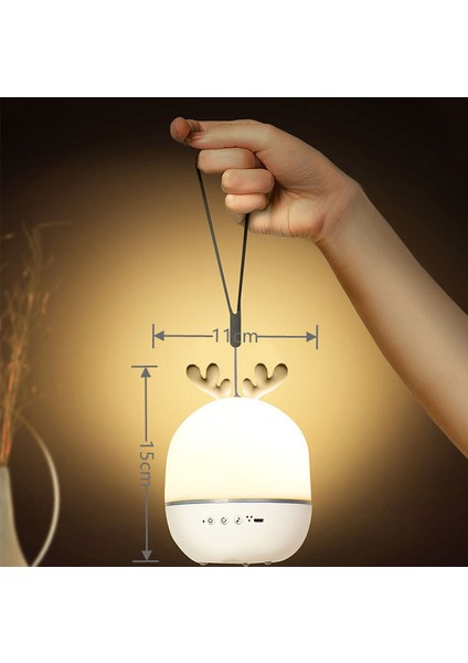 LED Projektör Gece Işık Projektör Lambası 360 Derece Rotasyon Projeksiyon W / 8 Şarkıları Müzik Kutusu (Yurt Dışından)