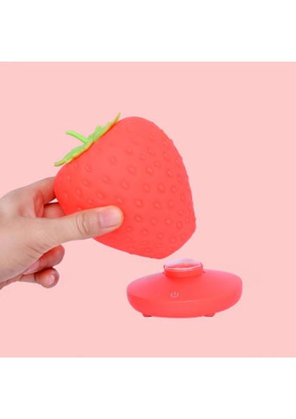 Yaratıcı Masa Lambaları Çilek Tarzı + USB Şarj Edilebilir + Dokunmatik Anahtarı LED Dim Gece Lambaları Çocuklar Başucu Işık Pun Besleme Lambası | LED Masa Lambaları (Yurt Dışından)