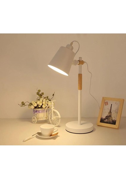 Modern LED Masa Lambası Ayarlanabilir Masa Lambası Çalışma Ofis Okuma Yatak Odası Başucu E27 Göz Koruma Okuma Aydınlatma | LED Masa Lambaları (Yurt Dışından)