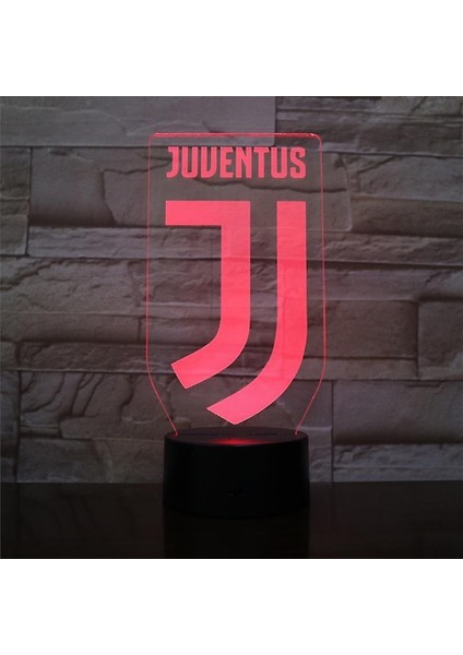 Jj Juventus Çocuk Yatak Odası Anime Masa Lambası 3D LED Gece Lambası (Yurt Dışından)