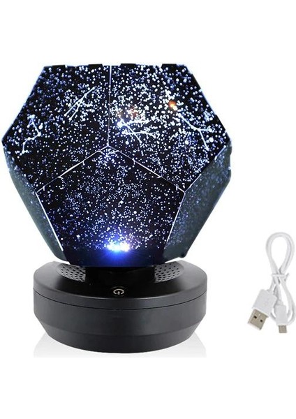 Yıldız Projektör Galaxy Lamba Işık Yıldızlı Gökyüzü Gece Lambası LED Masa Lambası Lite Starlight Nightlight Skylight Hediye Çocuklar Için | LED Gece Işıkları (Yurt Dışından)