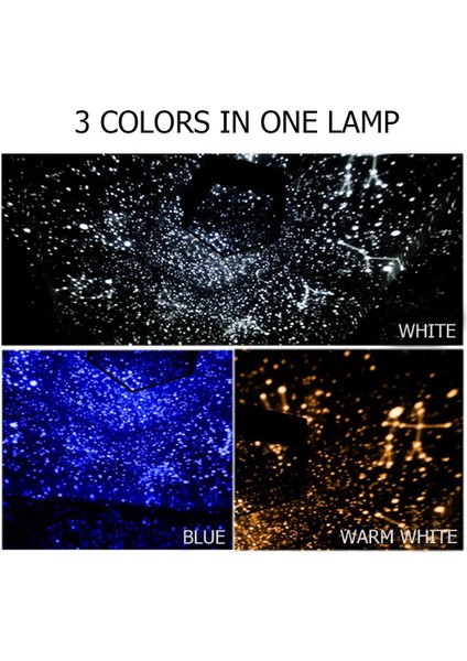Yıldız Projektör Galaxy Lamba Işık Yıldızlı Gökyüzü Gece Lambası LED Masa Lambası Lite Starlight Nightlight Skylight Hediye Çocuklar Için | LED Gece Işıkları (Yurt Dışından)