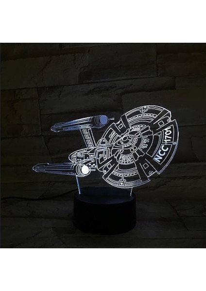 Yıldız Trek USB 3D Anime Gece Lambası Atmosfer LED Masa Lambası (Yurt Dışından) fiyatları