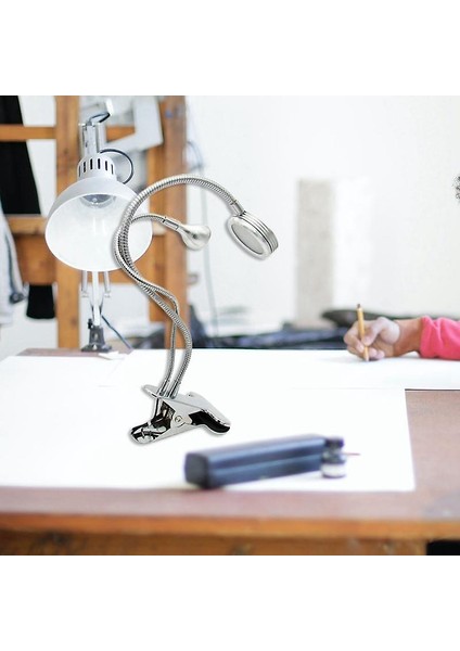 Yaratıcı 2 In 1 Klip Masa Lambası Tasarım USB Ayarlanabilir Soğuk Beyaz Masa Işık Kaş Dövme Nail Art Güzellik Makyaj Balıkçılık Için (Yurt Dışından) modelleri