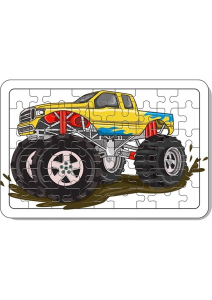 54 Parça Araba Ahşap Puzzle