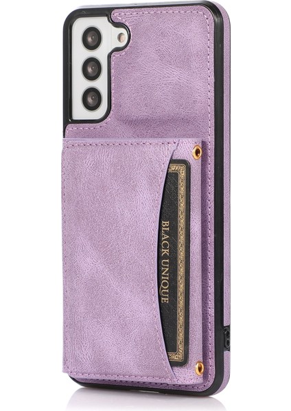 Samsung Galaxy S21 5g-(6.2 Inç) Kılıfı Için Çoklu Kart Yuvası ve Kickstand Tasarımı (Yurt Dışından)