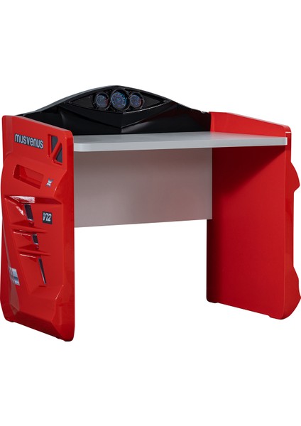 Sports Çocuk Odası Takımı, Kırmızı - Merso Arabalı Yatak - Dolap - Masa - Şifonyer fırsatları