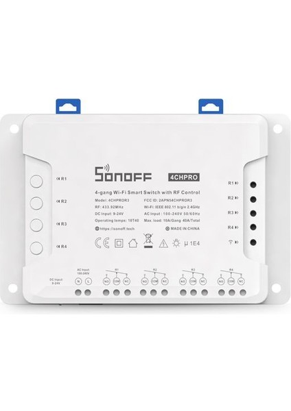 4chpror3 Rf Kontrollü 4'lü Wi-Fi Akıllı Anahtar