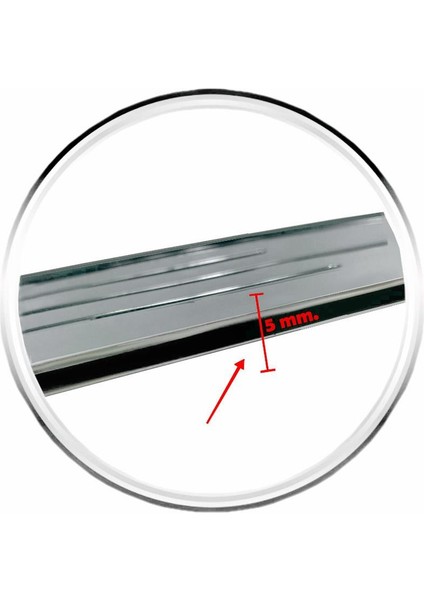 Oto Plakalık Ince Abs Plastik Üzerine Krom Kaplama 1 Takım 2 Adet modelleri
