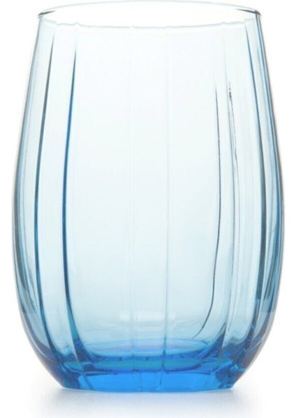 Linka Mor Su Bardak 6 Lı Su - Meşrubat Bardağı Turkuaz 420405