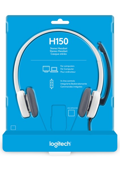 LOGITECH H150 KABLOLU COCONUT BEYAZ KULAKLIK 981-000350