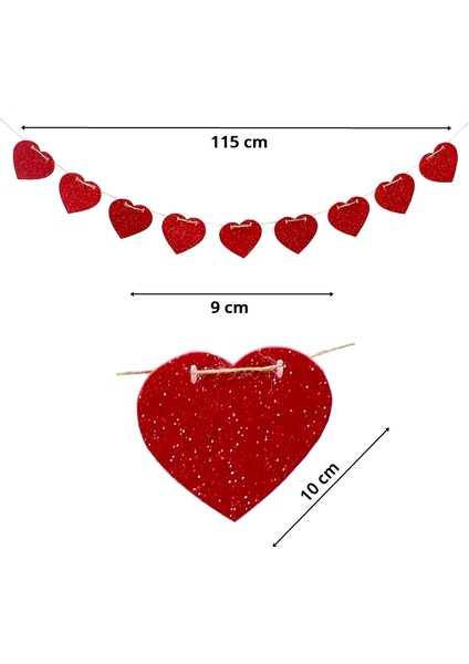 Kalp Uzar, Simli Eva SüS - 10cm x 115cm fiyatları