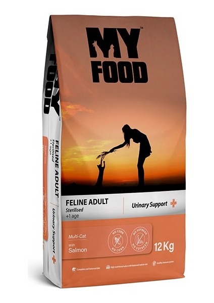 Myfood Somonlu Kısırlaştırılmış Yetişkin Kedi Maması 12KG