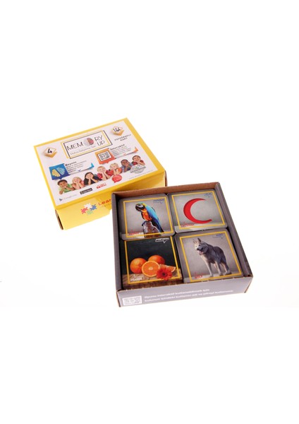 Wooden Toys Memory Up Hafıza Geliştirme Kartı 4 Farklı Set 140 Fotoğraflı Kart